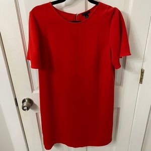 Tomato Red Ann Taylor shift dress